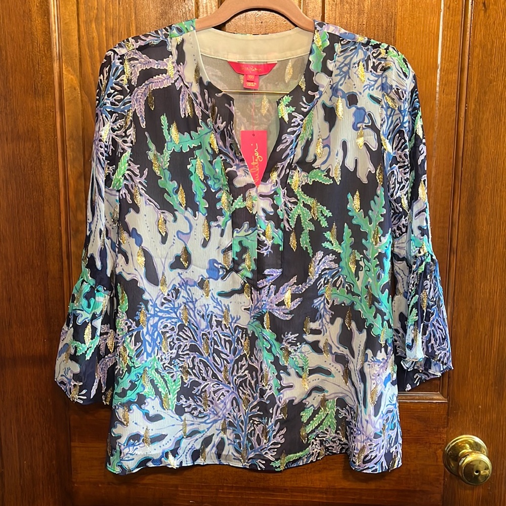 Lilly Pulitzer 3/4 sleeve top